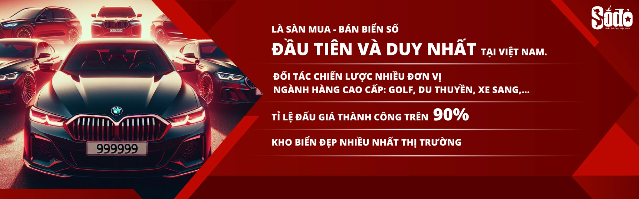 Banner giới thiều sàn biển số xe đẹp Số Đỏ