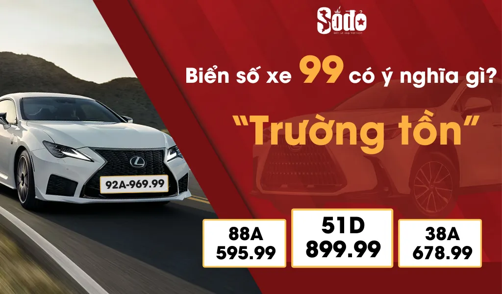 Số Đỏ phân tích biển số xe 99 có ý nghĩa gì 