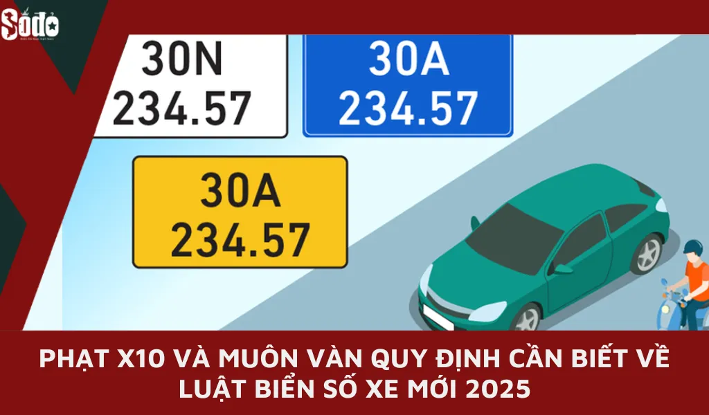 Số Đỏ cung cấp những thông tin về luật biển số xe mới