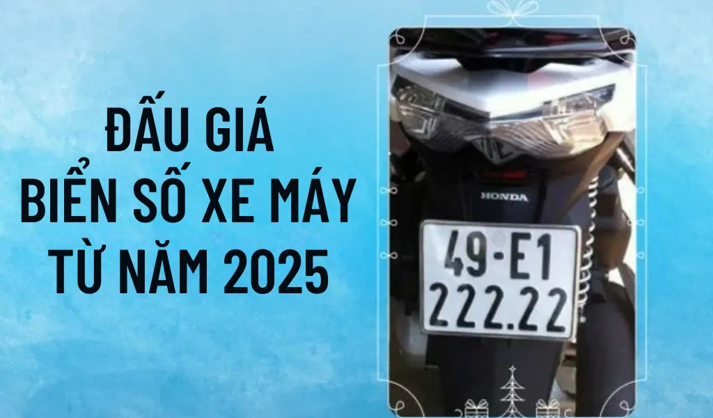 Luật mới về biển số xe máy cho phép đấu giá với mức giá khởi điểm 5 triệu đồng